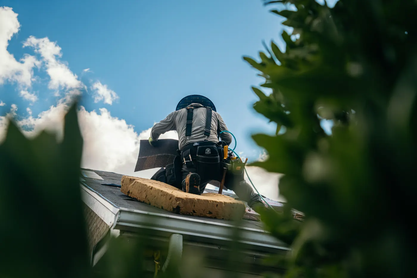 Storm damage documented on a Cheswick Place home